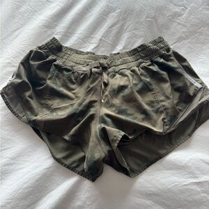Lululemon Athletica Olive Green Shorts